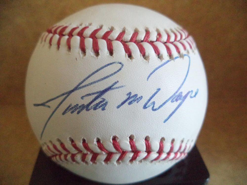 JUSTIN WAYNE MONTREAL EXPOS SIGNED AUTOGRAPHED M.L. BASEBALL W/COA