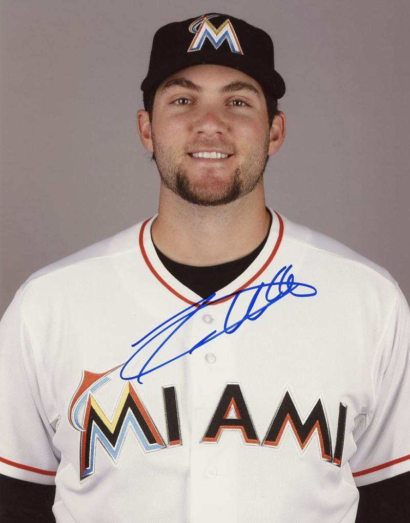 TREVOR WILLIAMS FLORIDA MARLINS SIGNED 8x10 PHOTO W/COA