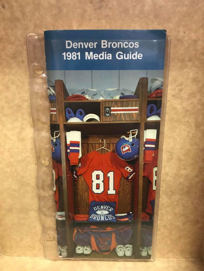 DENVER BRONCOS 1981 MEDIA GUIDE