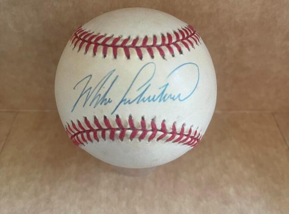 MIKE LIEBERTHAL PHILLIES RED SOX SIGNED AUTOGRAPHED N.L. BASEBALL BECKETT AUTH