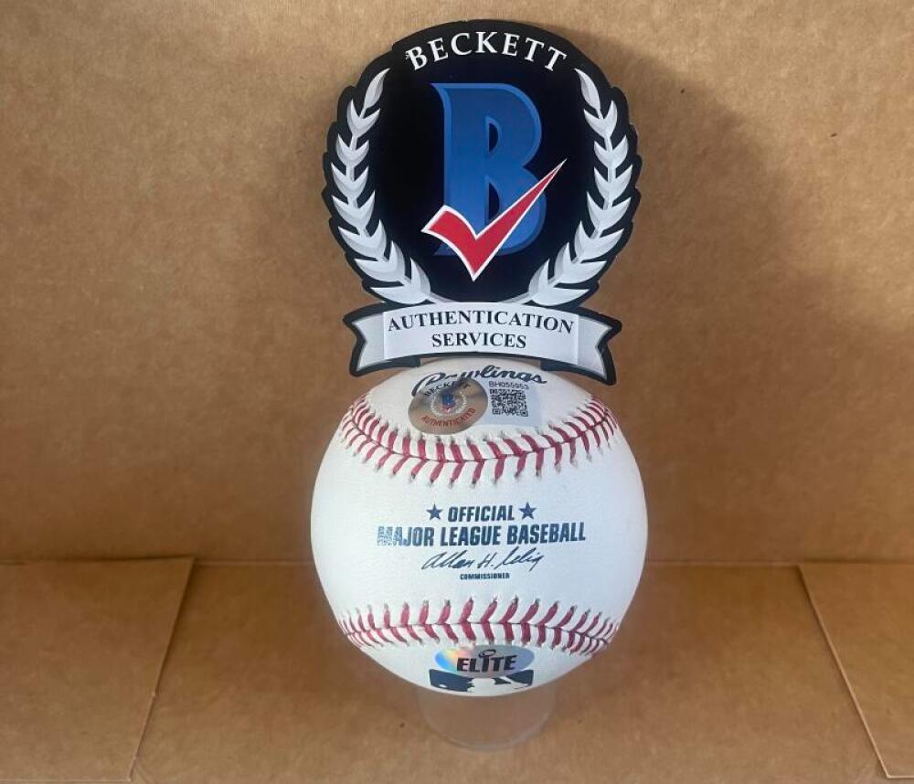 MATT DIAZ PIRATES/BRAVES SIGNED AUTO M.L. BASEBALL BAS AUTHENTICATED