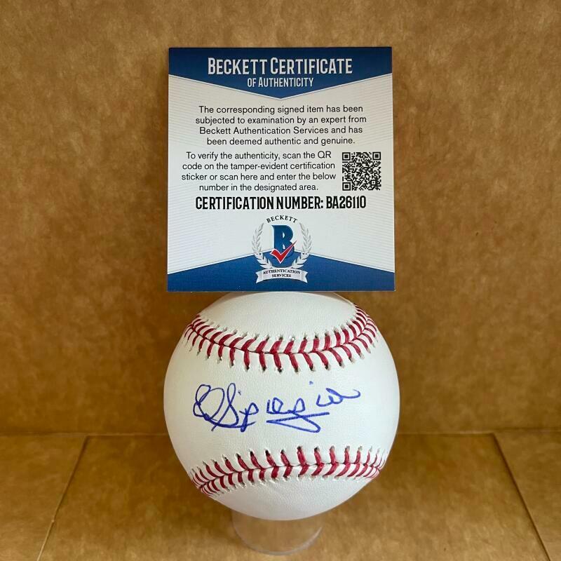 ED SPIEZIO PADRES/CARDINALS SIGNED AUTO M.L. BASEBALL BAS BA26110