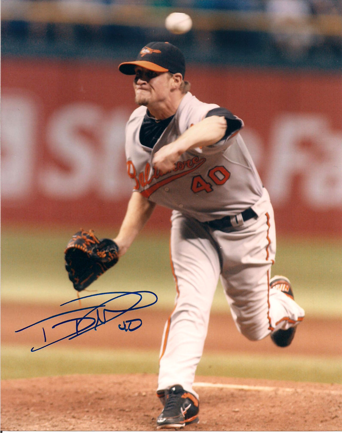 TROY PATTON BALTIMORE ORIOLES AUTOGRAPHED SIGNED 8X10 PHOTO W/COA