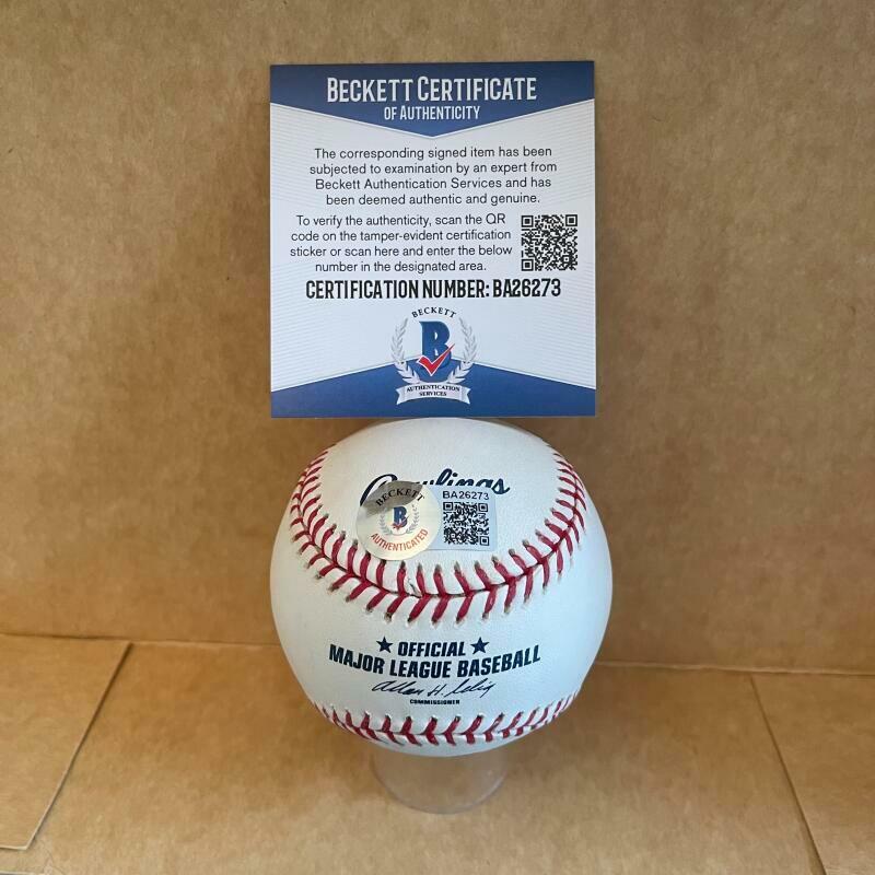 DANNY OZARK 1981 WORLD CHAMPS SIGNED AUTOGRAPHED M.L. BASEBALL BAS BA26273