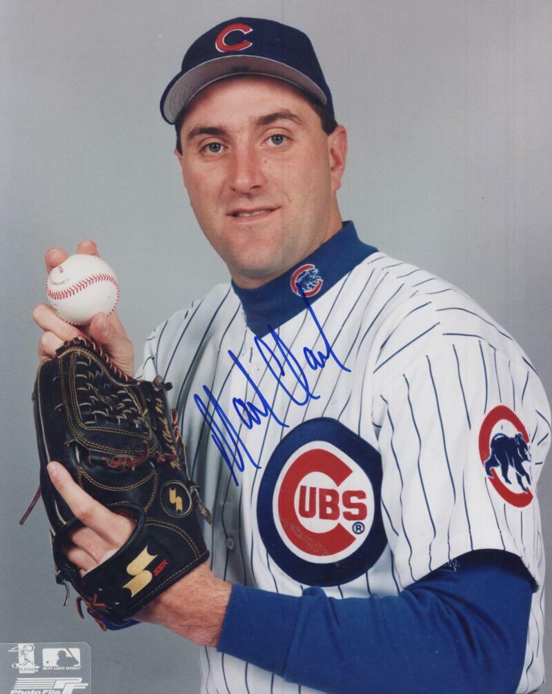 MARK CLARK  CHICAGO CUBS SIGNED AUTOGRAPHED 8X10 PHOTO W/ COA
