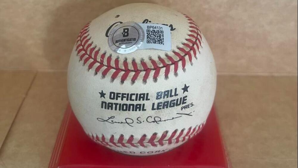 BENNY AGBAYANI METS SIGNED AUTOGRAPHED M.L. BASEBALL BECKETT AUTH