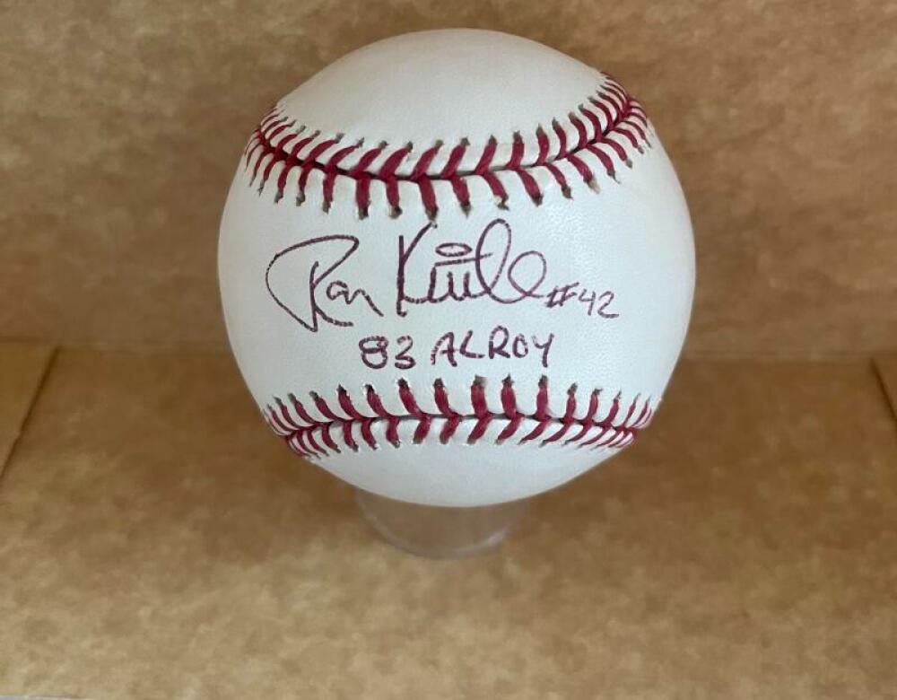 RON KITTLE 83 AL ROY SIGNED AUTO M.L. BASEBALL BECKETT AUTH