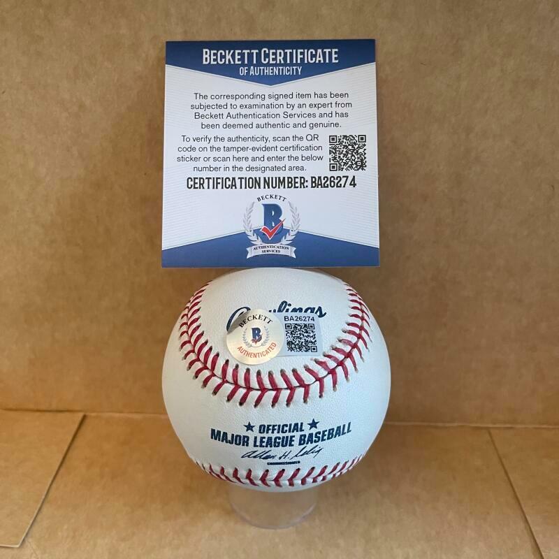 DANNY OZARK PHILADELPHIA PHILLIES SIGNED AUTOGRAPHED M.L. BASEBALL BAS BA26274