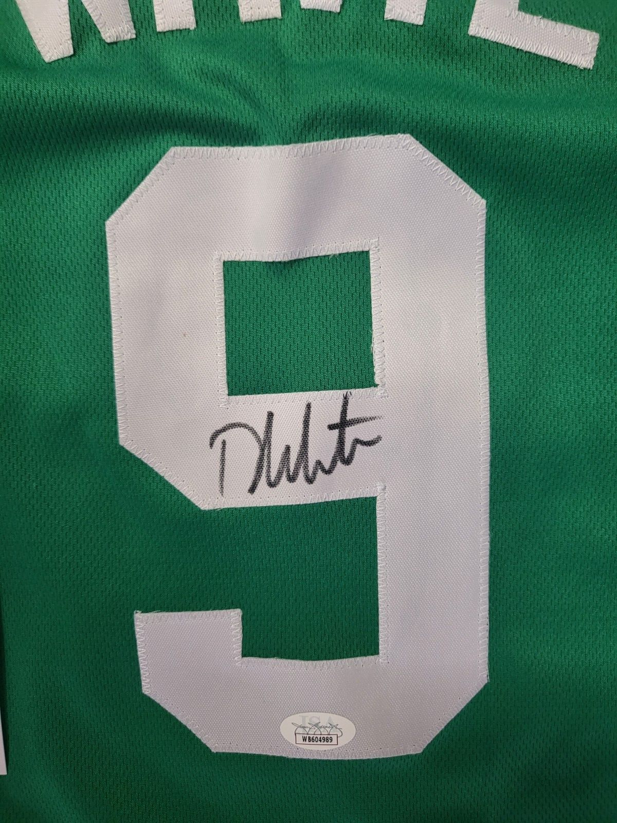 DERRICK WHITE #9 BOSTON CELTICS SIGNED AUTOGRAPH CUSTOM JERSEY SZ XL JSA COA **