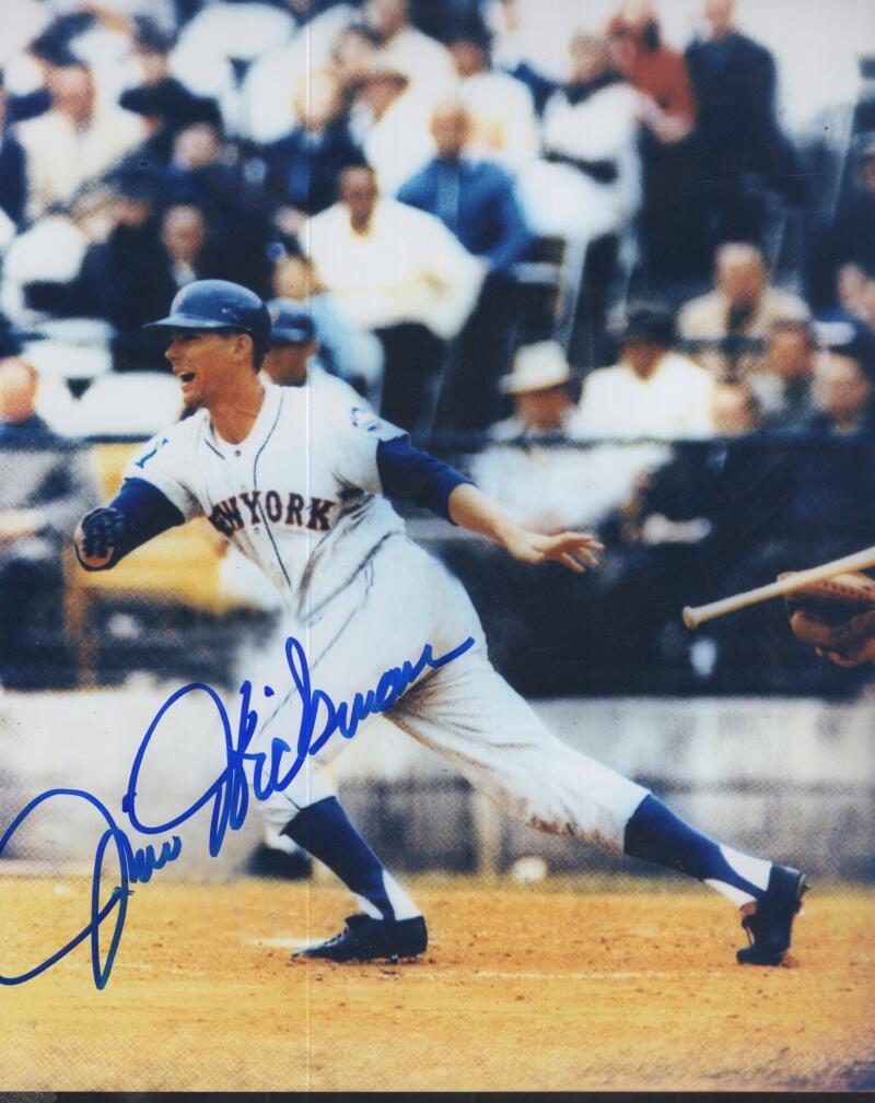 JIM HICKMAN NEW YORK METS  SIGNED AUTOGRAPHED 8X10 PHOTO W/ COA