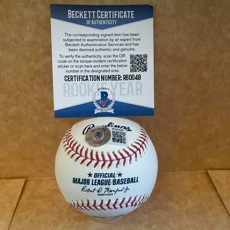KAHLIL WATSON MIAMI MARLINS ROOKIE YEAR SIGNED M.L. BASEBALL BECKETT