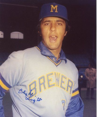 CLYDE WRIGHT MILWAUKEE BREWERS SIGNED 8X10 PHOTO W/COA
