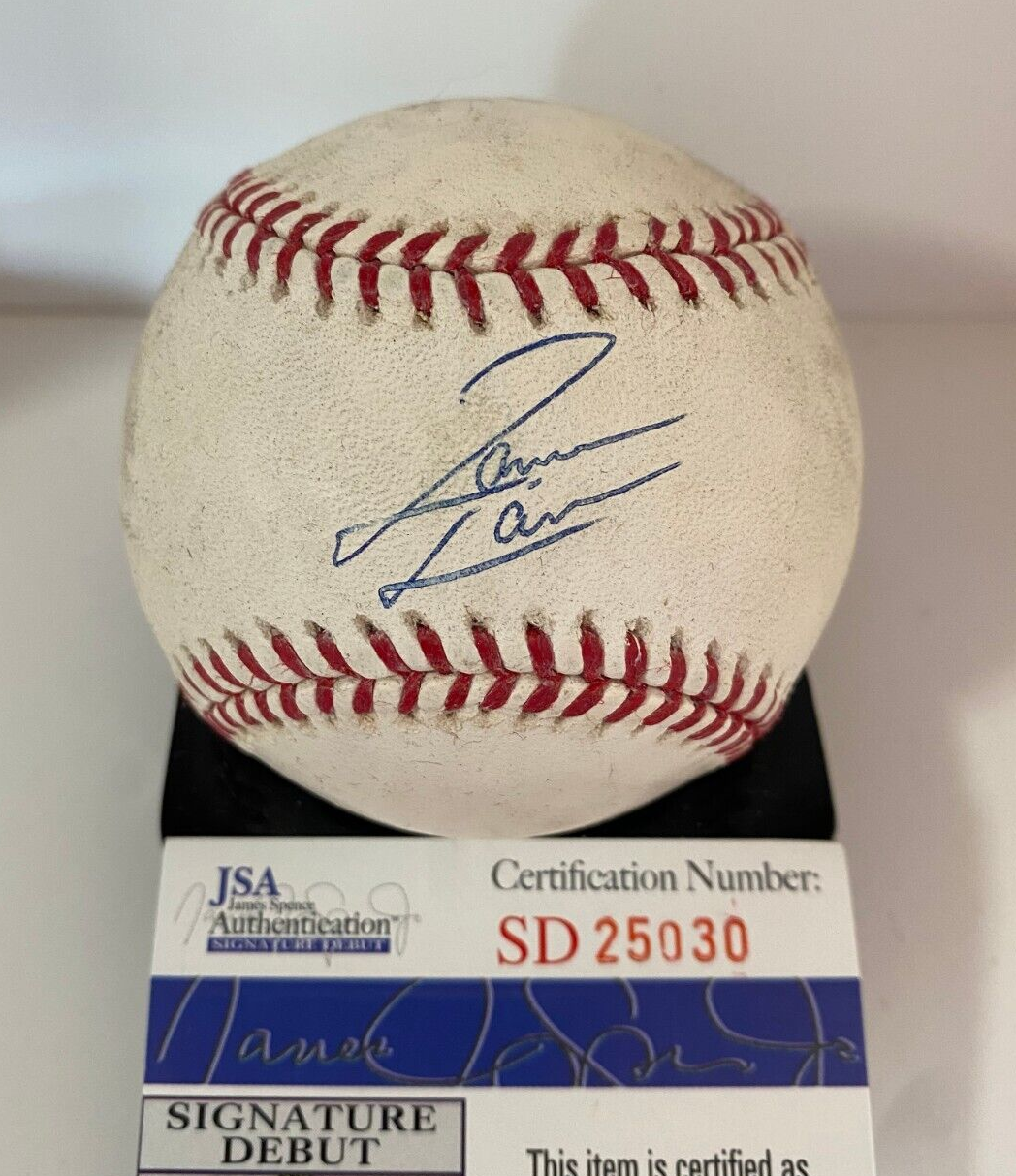 JAMESON TAILLON CHICAGO CUBS SIGNED AUTOGRAPHED M.L. BASEBALL JSA