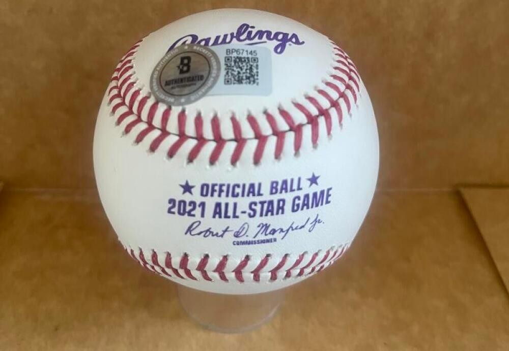 BRYAN REYNOLDS PIRATES SIGNED 2021 ALL STAR BASEBALL BECKETT AUTH