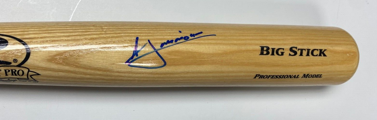 ANDRELTON SIMMONS BRAVES CUBS SIGNED AUTOGRAPHED RAWLINGS BLONDE BAT BECKETT