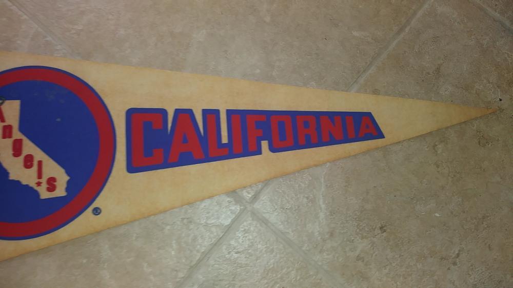 1969 CALIFORNIA ANGELS FULL SIZE PENNANT 