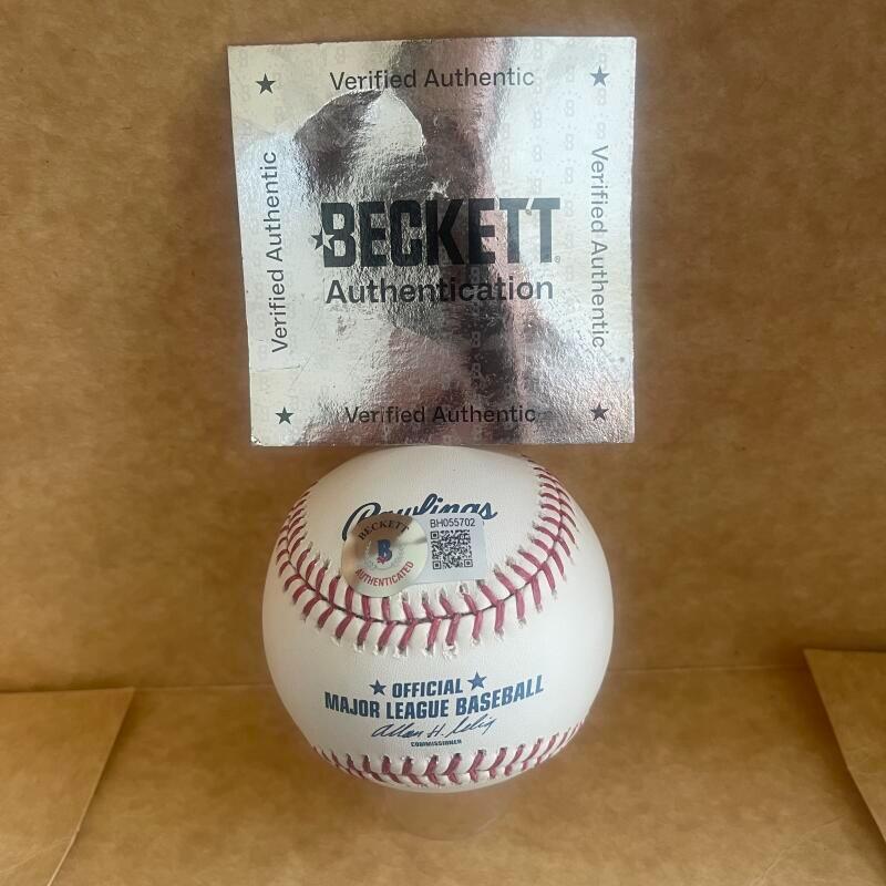 DICKIE NOLES PHILLIES 1980 WSC SIGNED AUTOGRAPHED M.L. BASEBALL BAS AUTH