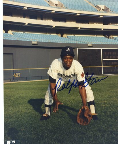 RALPH GARR ATLANTA BRAVES SIGNED 8X10 PHOTO W/COA