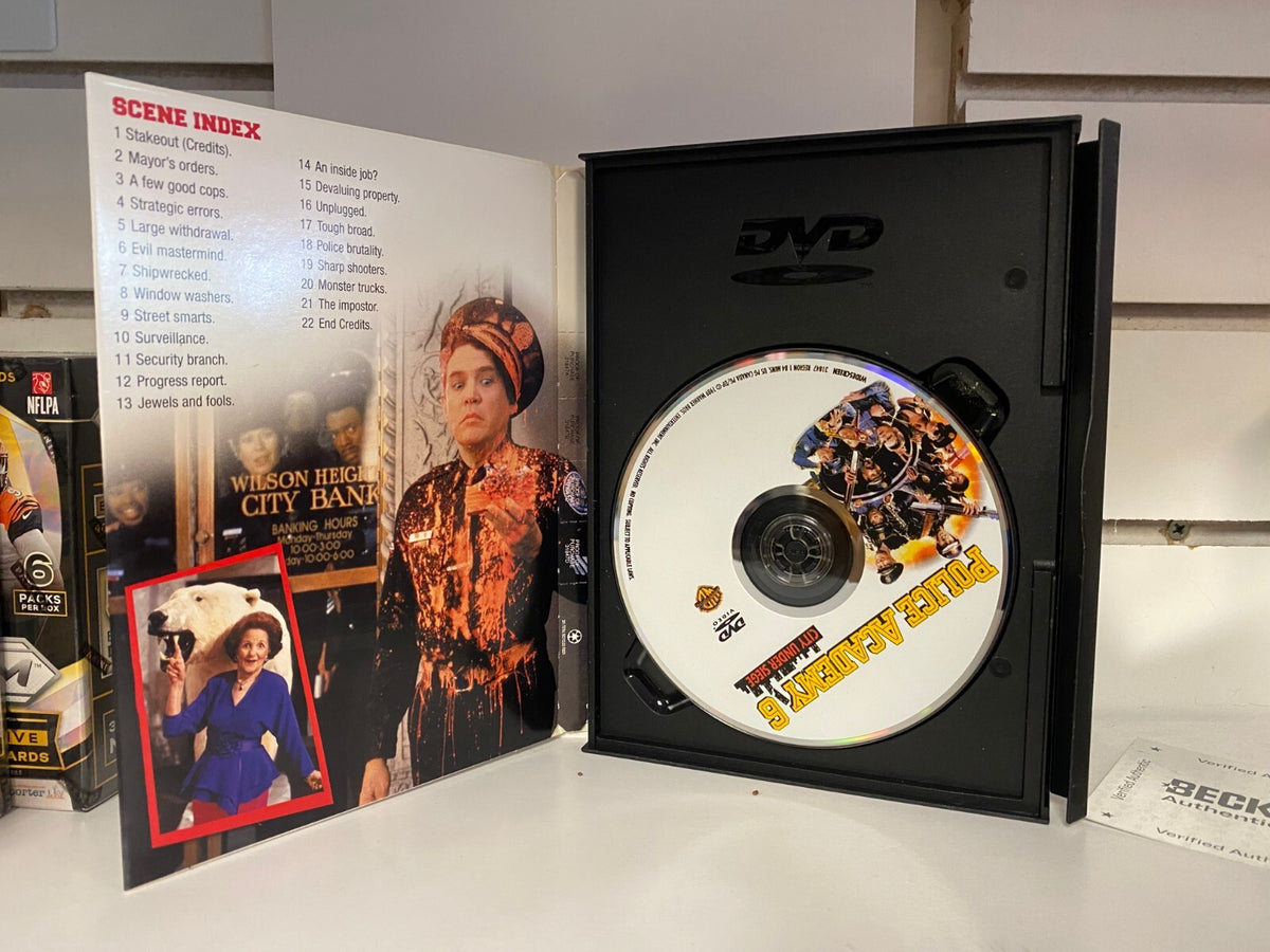 MICHAEL WINSLOW POLICE ACADEMY 6 SIGNED AUTOGRAPHED DVD COVER W/COA