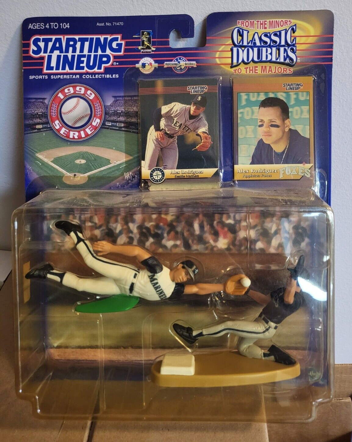 1998 STARTING LINEUP CLASSIC DOUBLES ALEX RODRIGUEZ DUAL FIGURES ORIGINAL BOX