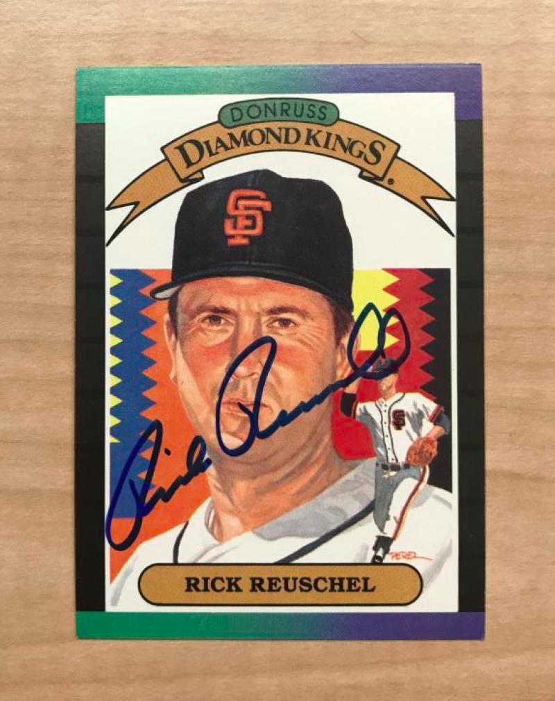 RICK REUSCHEL SAN FRANCISCO GIANTS SIGNED AUTOGRAPHED 1988 DONRUSS CARD#11 W/COA