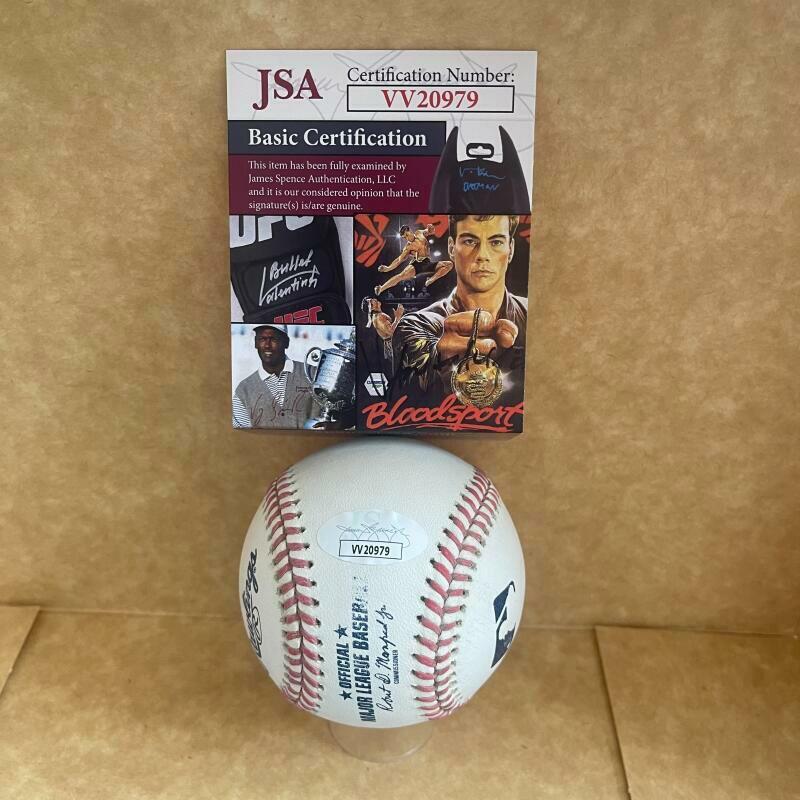 JOSE CANSECO OAKLAND A'S 88 AL MVP SIGNED AUTOGRAPHED M.L. BASEBALL JSA VV20979