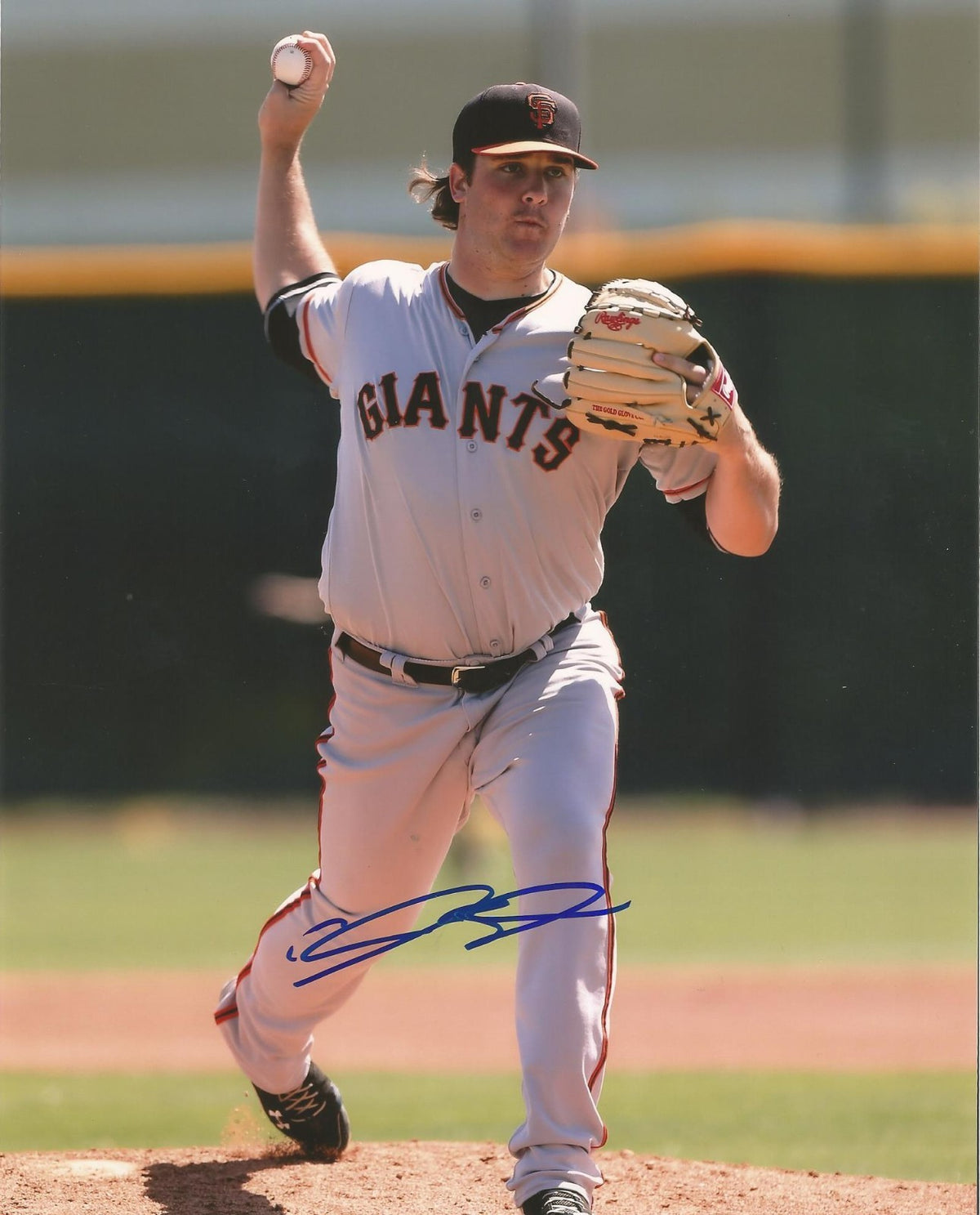 CLAYTON BLACKBURN SAN FRANCISCO GIANTS AUTOGRAPH SIGNED ACTION 8X10 PHOTO W/COA