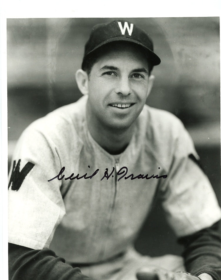 CECIL  TRAVIS  WASHINGTON  SENATORS  RARE   SIGNED  AUTO   8X10 PHOTO W/ COA 
