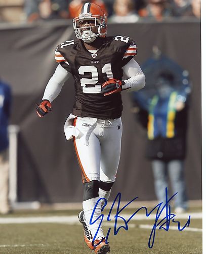 ERIC  WRIGHT     CLEVELAND  BROWNS    SIGNED 8X10