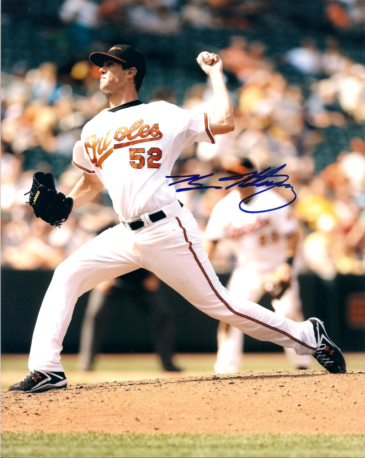 BRIAN MATUSZ BALTIMORE ORIOLES AUTOGRAPHED SIGNED 8X10 PHOTO W/COA