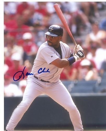 DAVE CLARK   HOUSTON  ASTROS SIGNED 8X10