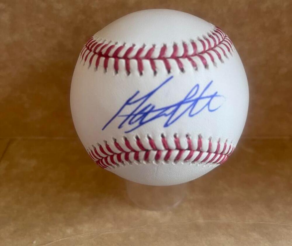 MAX CLARK TIGERS SIGNED AUTOGRAPHED M.L. BASEBALL  BECKETT AUTH