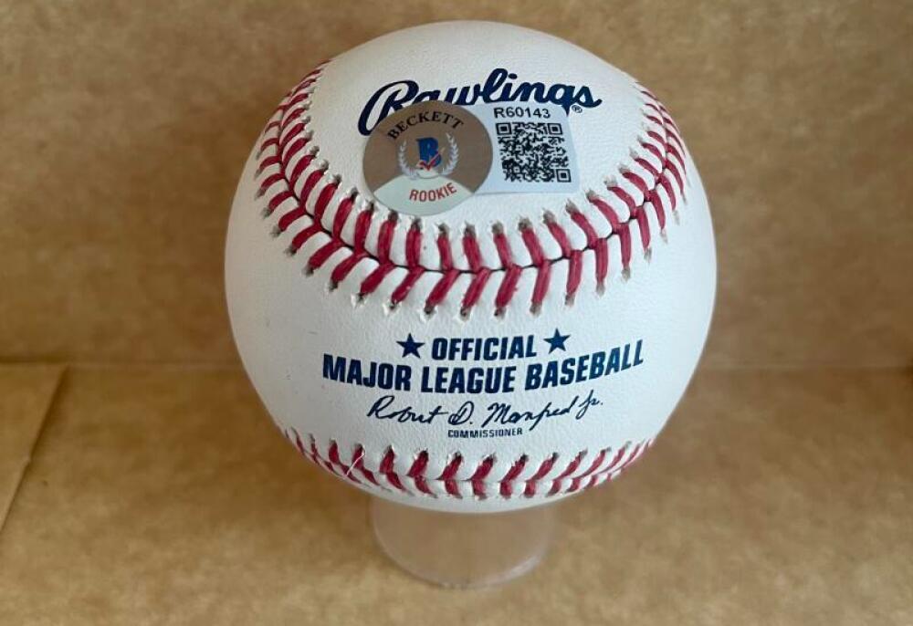 PEYTON GRAHAM TIGERS SIGNED AUTOGRAPHED M.L. BASEBALL BECKETT AUTH