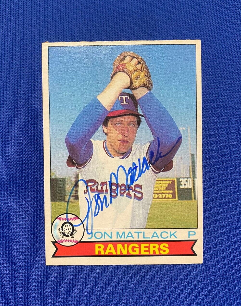 1973 O-PEE-CHEE JOHN MATLACK TEXAS RANGERS SIGNED AUTOGRAPHED CARD #159 W/COA
