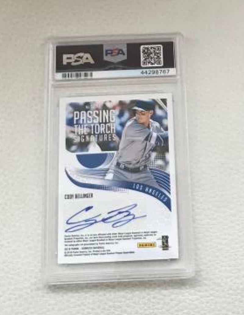 PSA 10  GEM MT  2018  PANINI DONRUSS CODY BELLINGER/ADRIAN GONZALEZ 