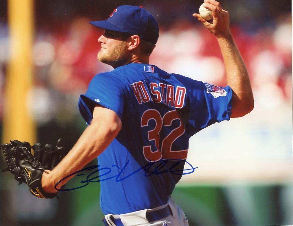 CHRIS VOLSTAD CHICAGO CUBS SIGNED AUTOGRAPHED 8X10 W/COA