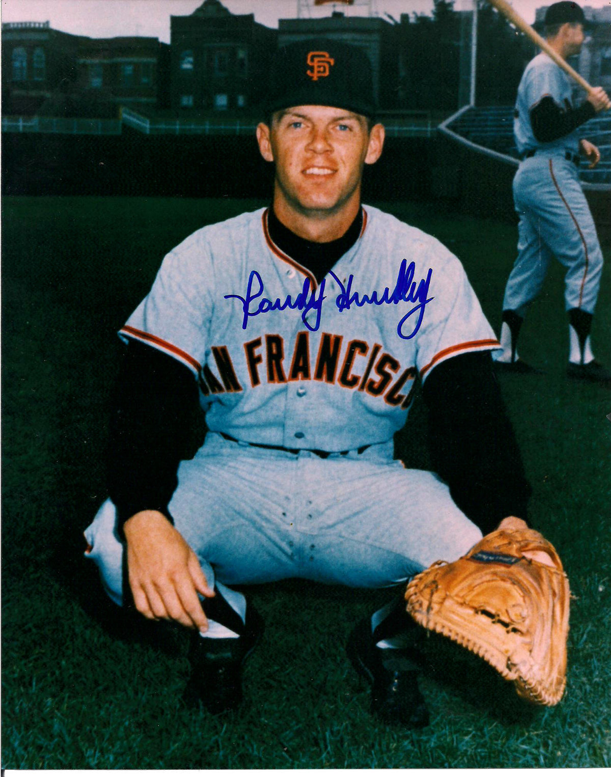 RANDY HUNDLEY SAN FRANCISCO GIANTS SIGNED AUTOGRAPHED 8X10 PHOTO W/COA