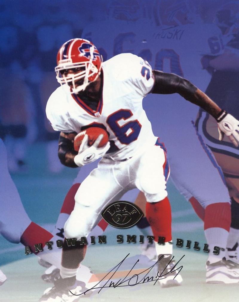 ANTOWAIN SMITH BUFFALO BILLS SIGNED AUTOGRAPHED ACTION 8X10 PHOTO W/COA 