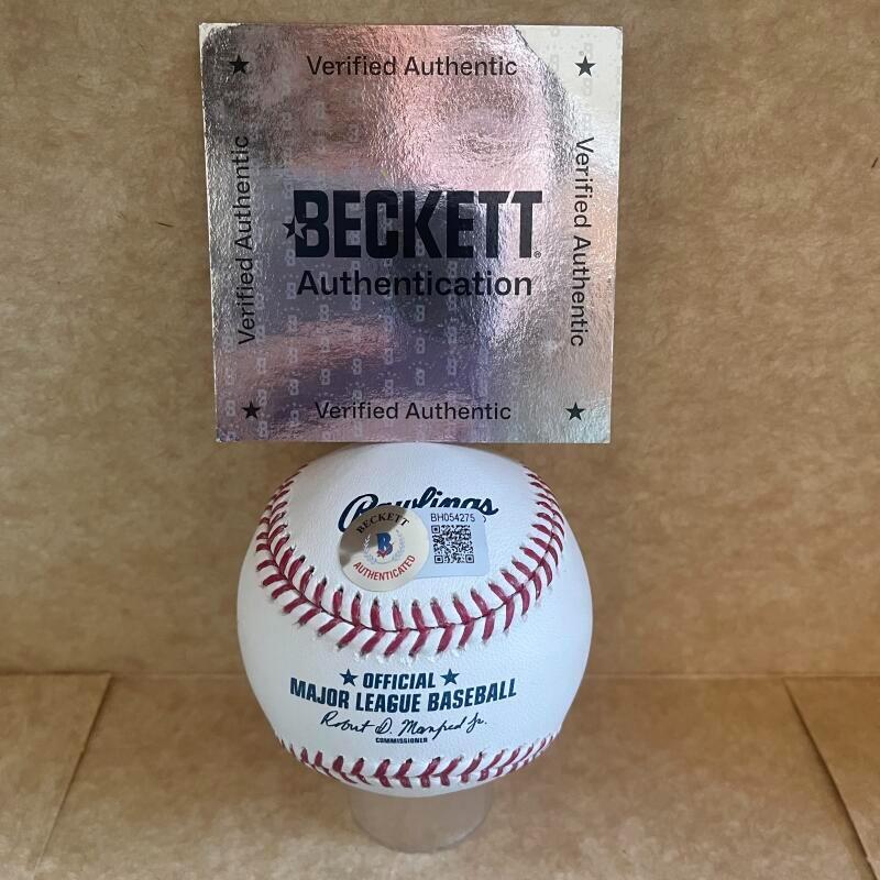 SAMUEL COONRAD METS/GIANTS SIGNED AUTOGRAPHED M.L. BASEBALL BECKETT AUTH