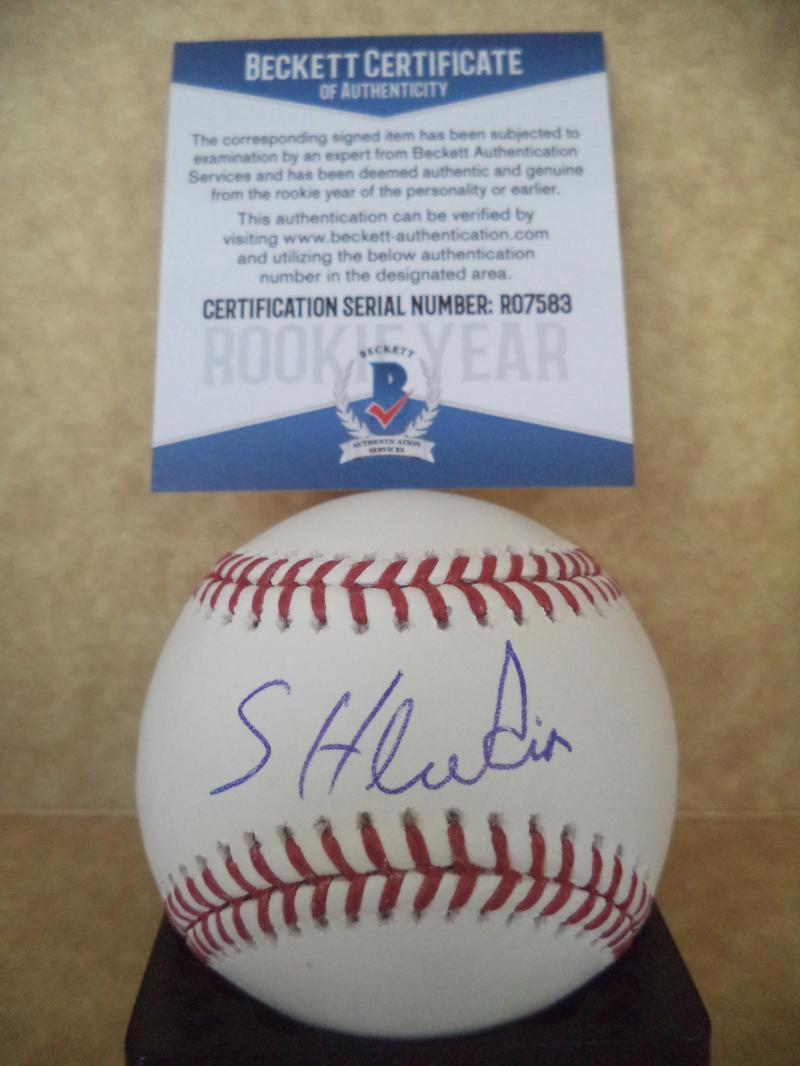 STARLING HEREDIA LA DODGERS ROOKIE YEAR SIGNED AUTO ML BASEBALL BECKETT R07583