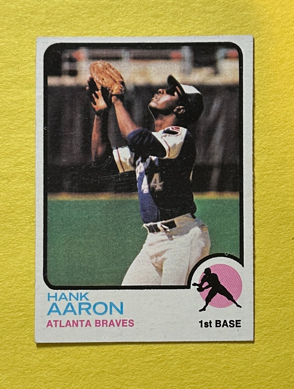 1973 TOPPS HANK AARON #100 BRAVES HOF