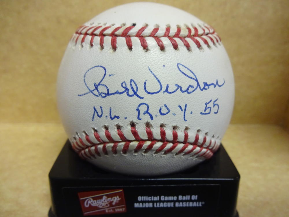 BILL VIRDON N.L. R.O.Y. 55 CARDINALS SIGNED N.L. BASEBALL W/COA
