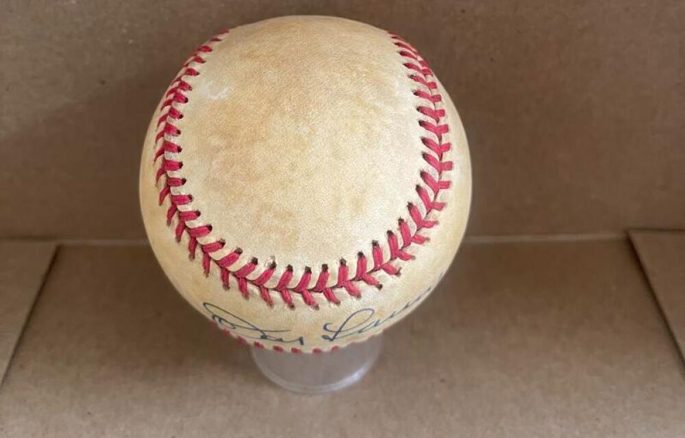 DON LARSEN NY YANKEES SIGNED AUTO VINTAGE A.L. BASEBALL BECKETT AUTH