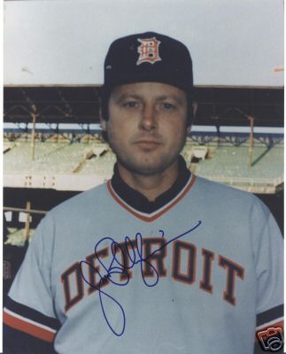 JACK BILLINGHAM DETROIT TIGERS SIGNED 8X10 PHOTO W/COA