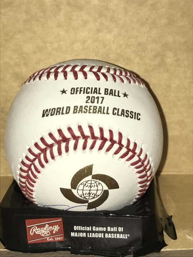 CARLOS CORREA   HOUSTON  ASTROS 2017 WBC  SIGNED  AUTO  BASEBALL JSA R61922