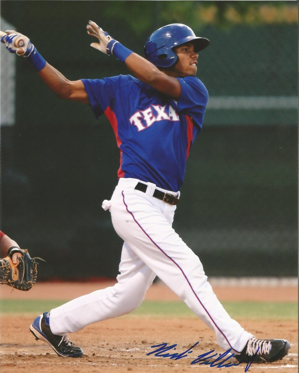 NICK WILLIAMS TEXAS RANGERS AUTOGRAPHED SIGNED 8X10 PHOTO W/COA
