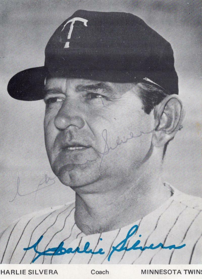 CHARLIE SILVERA MINNESOTA TWINS SIGNED 3X4 PHOTO  W/ COA