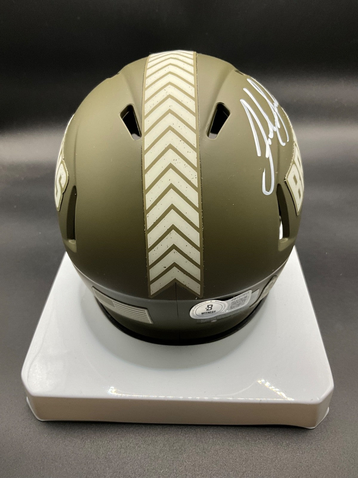 Josh Gordon Signed Cleveland Browns Salute to Service Mini Helmet Beckett Auto