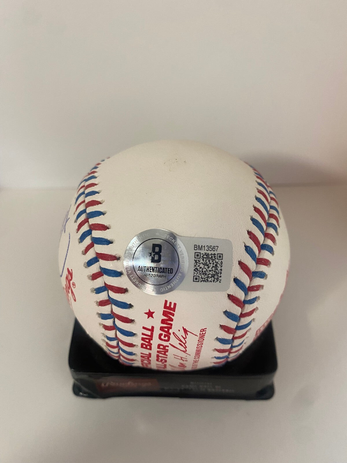PAT HENGTEN BLUE JAYS SIGNED AUTOGRAPHED 1997 ALL STAR BASEBALL BECKETT AUTH