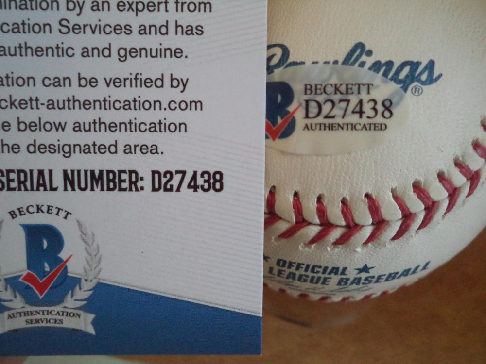ROBINSON CANO SEATTLE MARINERS SIGNED AUTOGRAPH M.L BASEBALL BECKETT D27438